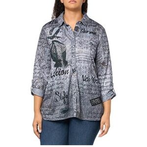 Ali Miles Blouse Top Size 2X, NWT